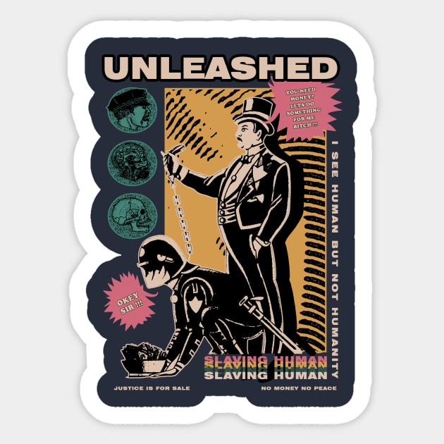 Unleashed Sticker by merry420